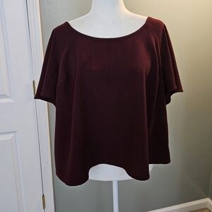 Torrid Burgundy Women's Size 2 Crop Top New With Tags